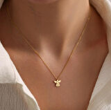 Melek Kanadı 14 Ayar Altın Kolye