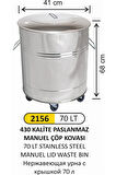 ARI METAL 2156 MANUEL KAPAKLI ÇÖP KOVASI