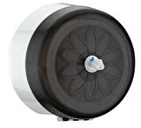 Rulopak İkiz Mini Cimri İçten Çekmeli Tuvalet Kağıdı Dispenseri - Siyah