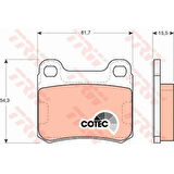 Mercedes Fren Balatası Arka 190 W201 88>93 W202 94>00 C124 87>93 W124 93>95 C124 93>97 - Trw Gdb911