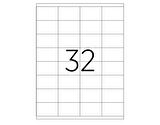 Tanex Tw-2032 Ebat 52 x 35 mm Lazer Etiket  A4 Sayfada 32 Etiket