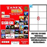 Tanex Lazer Etiket 100 YP 105x72 Laser-Copy-Inkjet TW-2408