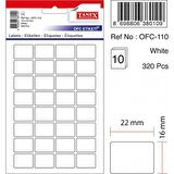 Tanex Etiket Ofc-110-16 X22 Mm 320 Adet - Beyaz
