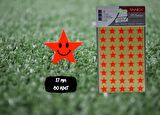 Tanex TNX-303 Flo Yıldız Kırmızı Gülen  Etiketi 17 Mm 80 Adet