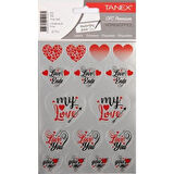 Tanex Sılver Kalp Etiketi-5 2 Ad. Tnx-345
