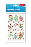 Tanex Dondurma Şekilleri Yılbaşı Serisi Sticker