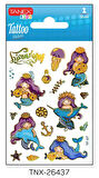 Tanex 7,5x10,5mm Deniz Kızı Mini Tatoo Etiket TNX-26437