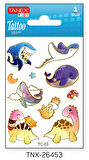 Tanex 7,5x10,5mm Neşeli Mini Tatoo Etiket TNX-26453