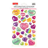 Tanex Kids Sticker Puffy Balon Serisi Kalpler (25371)