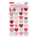 Tanex Kids Sticker Eva Gilitter Serisi Kalpler  (27154)