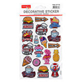 Tanex Kids Sticker Puffy Fast Food Serisi (27179)