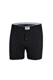 YILDIZLI  HAVLU BEL BOXER SİYAH