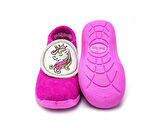 First Step Kece 3 Boyutlu Panduf Ayakkabı Bebek Günlük Panduf Ayakkabı F-714-FUSYA Pembe