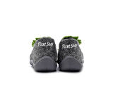 First Step Keçe 3 Boyutlu Panduf Ayakkabı Bebek Günlük Panduf Ayakkabı F-714-GRI Gri