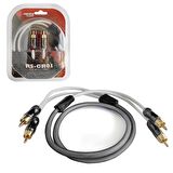 KABLO 2RCA 2RCA 1MT GOLD REISS AUDIO RS-GR01