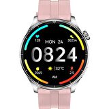 Thull Tw1-02 Gri Akıllı Saat + Pembe Slıkon Kordon