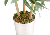 Yapay Çiçek Yapay Bambu Ağacı Paslanmaz Aleminyum Saksılı 80cm