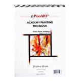 Ponart Academy Painting Mix Blok Spralli 35x50 cm. 20 Yaprak
