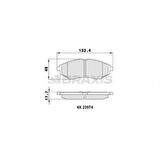 Chevrolet On Fren Balatası Kalos Aveo T200 T250 - Braxıs Aa0085