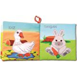 Tox Evcil Hayvanlar Sessiz Kumaş Kitap - Bez Kitap , Eğitici Oyuncak , Yumuşak ve Hışırtılı