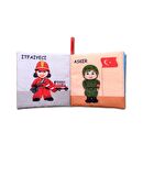 Tox Meslekler Sessiz Kumaş Kitap - Bez Kitap , Eğitici Oyuncak , Yumuşak ve Hışırtılı