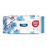 Deep Fresh Maxi Pack Orkide Alkolsüz 144 Yaprak 1 Paket Islak Mendil