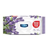 Deep Fresh Maxi Pack Lavanta Alkolsüz 144 Yaprak 1 Paket Islak Mendil