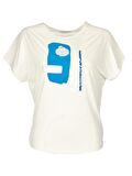 Daıdo Yuvarlak Yaka Pullu Kısa Kollu Ekru Kadın T-Shirt 20Y291900705