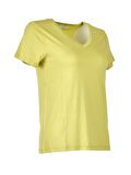 Daıdo V Yaka Basic Kısa Kollu Fıstık Yeşili Kadın T-Shirt 19Y291900970