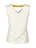Daıdo Yuvarlak Yaka Baskılı Kolsuz Safran Kadın T-Shirt 20Y291904614