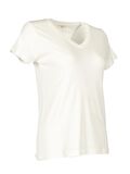 Daıdo V Yaka Basic Kısa Kollu Ekru Kadın T-Shirt 19Y291900972