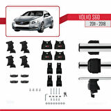 Volvo S60 II 2011-2018 Arası ile Uyumlu ACE-4 Ara Atkı Tavan Barı Gri 2 Adet