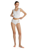 Blackspade Kadın Beyaz Dantelli Slip Külot 1316