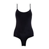 Blackspade Kadın Siyah İnce Askılı Çıtçıtlı Body 1980