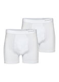 Blackspade Erkek Beyaz Boxer 2'li Paket Loose Fit 9626