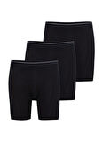 Blackspade Erkek Siyah Boxer Pamuklu 3'lü Paket 9683