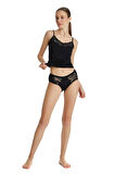 Blackspade Kadın Siyah Dantelli Slip Külot 1311