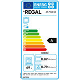 Regal AF 7965 GC A Enerji Sınıfı 8 Programlı Elektroturbo Ankastre Fırın