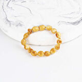 Gümüş Pazarım Açık Renk Orjinal Çocuk Kehribar Bileklik