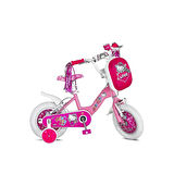 ÜMİT 1209 HT (HELLO KITTY)-BMX-CANTA-V-KIZ ÇOCUK BİSİKLETİ 12 JANT PEMBE BEYAZ