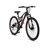 ÜMİT 2659 STALLION MSD 2D AMS. ERKEK DAĞ BİSİKLETİ 406H MD 26 JANT 21 VİTES SİYAH KIRMIZI