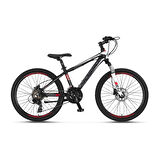 MOSSO WILDFIRE M-24-H ERKEK DAĞ BİSİKLETİ 330H HD 24 JANT 21 VİTES ANTRASİT KIRMIZI