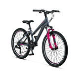 MOSSO WILDFIRE L-24-V KADIN DAĞ BİSİKLETİ 330H 24 JANT 21 VİTES ANTRASİT PEMBE