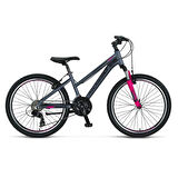 MOSSO WILDFIRE L-24-V KADIN DAĞ BİSİKLETİ 330H 24 JANT 21 VİTES ANTRASİT PEMBE