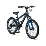 MOSSO WILDFIRE M-20-V ERKEK ÇOCUK BİSİKLETİ 280H 20 JANT 18 VİTES SİYAH MAVİ