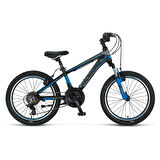 MOSSO WILDFIRE M-20-V ERKEK ÇOCUK BİSİKLETİ 280H 20 JANT 18 VİTES SİYAH MAVİ