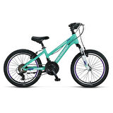 MOSSO WILDFIRE L-20-V KIZ ÇOCUK BİSİKLETİ 280H 20 JANT 18 VİTES EMERALD MOR