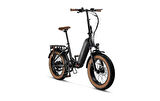 MOSSO HYDRA ELEKTRİKLİ KATLANIR BİSİKLET 420H HYD 20 JANT 7 VİTES MAT SİYAH