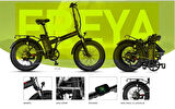 MOSSO FREYA ELEKTRİKLİ KATLANIR BİSİKLET 420H HYD 20 JANT 7 VİTES SİYAH