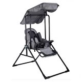 Babyhope 804 Lüks Yatarlı Salıncak Kırçıllı Gri